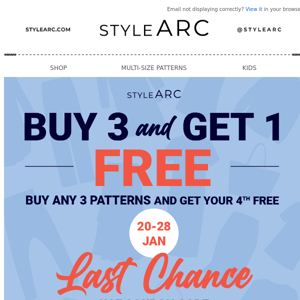 ⏰ Last chance! Buy 3 get 1 FREE sale!