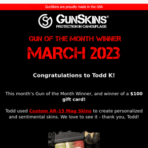 March’s Gun of the Month