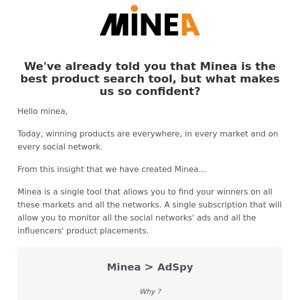 Why Minea is the Best Product Search tool ?