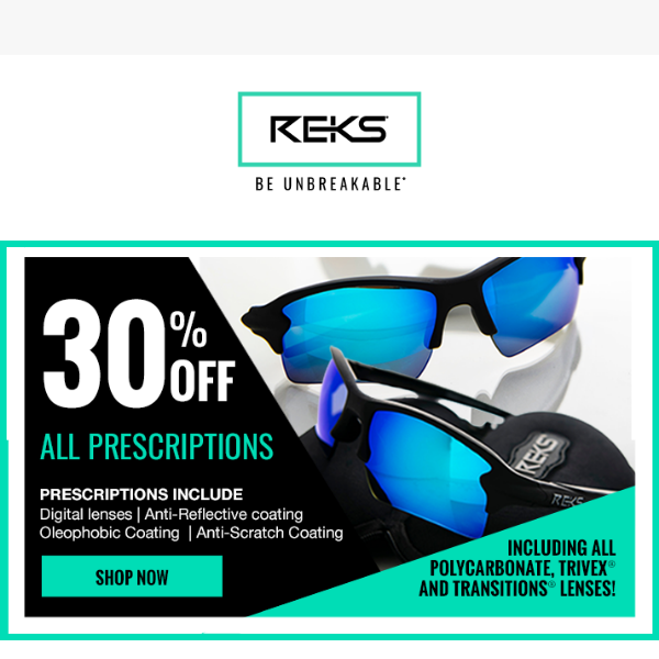 30% Off Prescriptions & Ski Goggles! 🛫