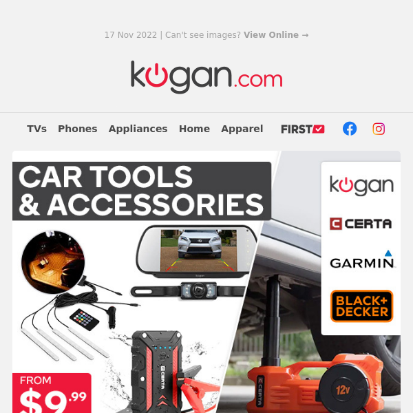 Car Parts & Tools from $9.99 for Your Summer Road Trip!