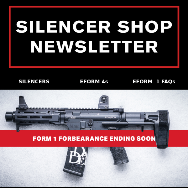 Less Than 36 Hours to File a Form 1 with Silencer Shop