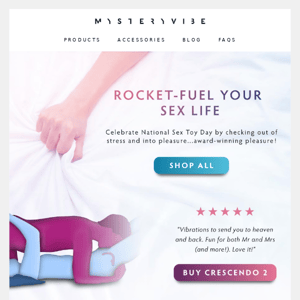 Rocket-Fuel Your Sex Life This National Sex Toy Day