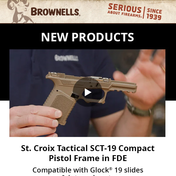 SCT's FDE pistol frame + Rifle stocks & more! - Brownells