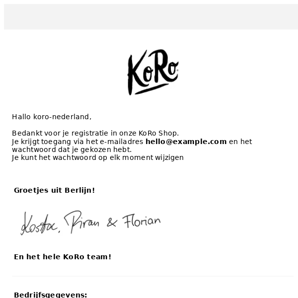 KoRo Nederland - Latest Emails, Sales Deals