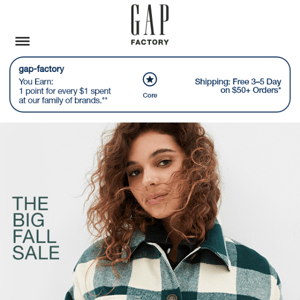 Last day to shop the Big Fall Sale: 40–70% off