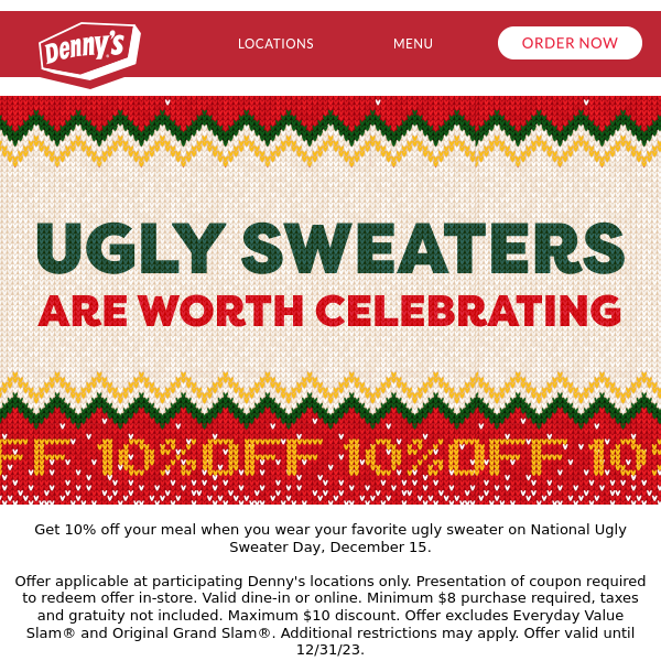 It’s National Ugly Sweater Day!