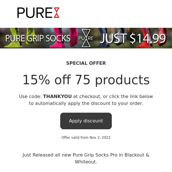 PURE GRIP SPECIAL OFFER - Pure Grip Socks