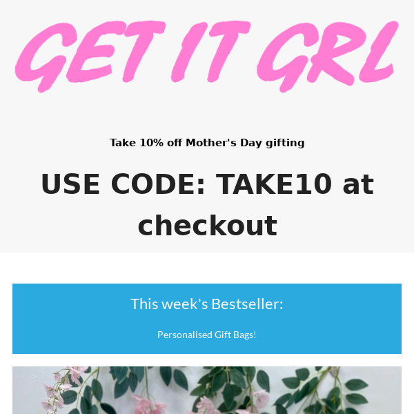 10% off Mother's Day Gifting 😍✨