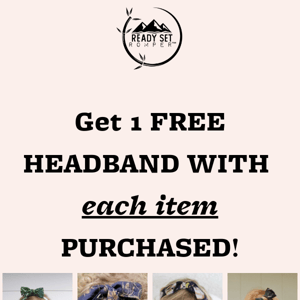 FREE with every item purchased!