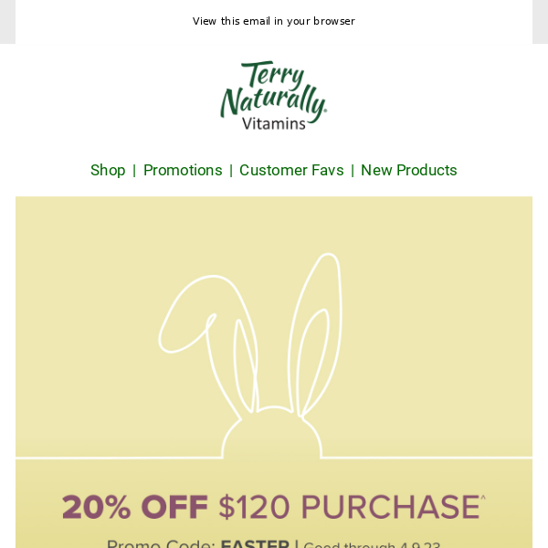 🐰 hop to it & save 20% this weekend