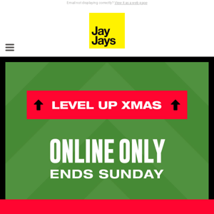 Level up XMAS with 30% off ALL full price styles! 🎄 Online NOW!
