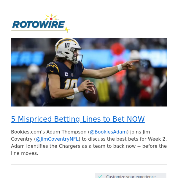 5 Mispriced Betting Lines to Bet Today