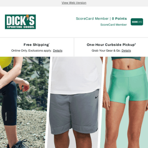 Up to 40% off footwear and apparel is yours when you shop at DICK'S Sporting Goods! Our latest picks for you are inside