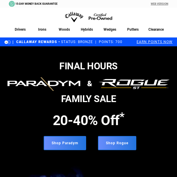 Final Hours Of Paradym & Rogue Family Sale!