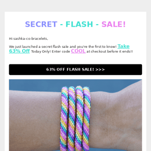 SECRET SALE!