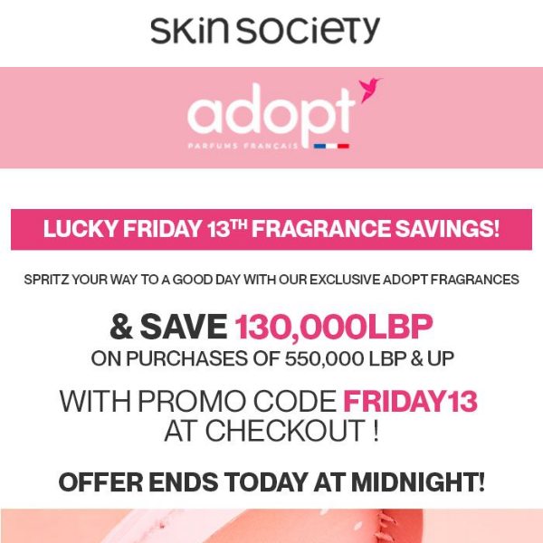 SAVE on Adopt French Fragrances!