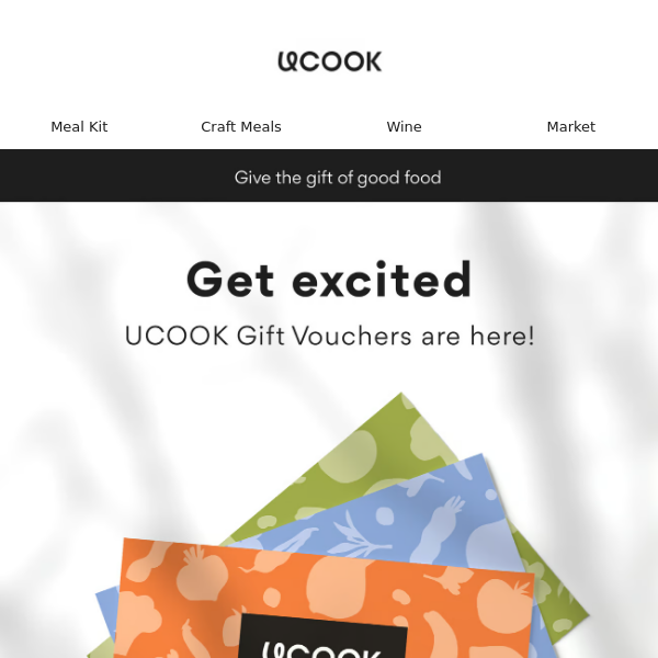 ✨ UCOOK Gift Cards here ✨