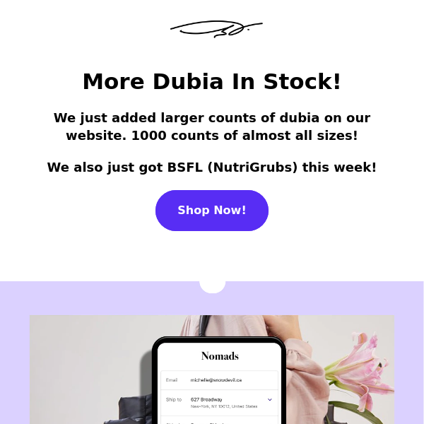 More Dubia Just Added!!!