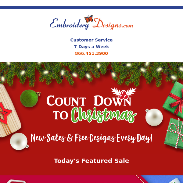 Countdown To Christmas - 15% Off On All Stabilizers And Thread Kits + Free Design