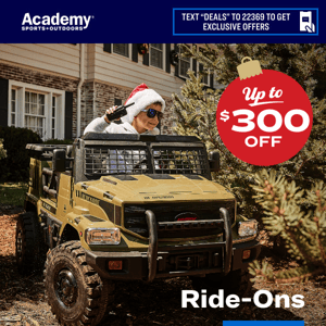 Up to $300 Off Kids’ Ride-Ons 🚘