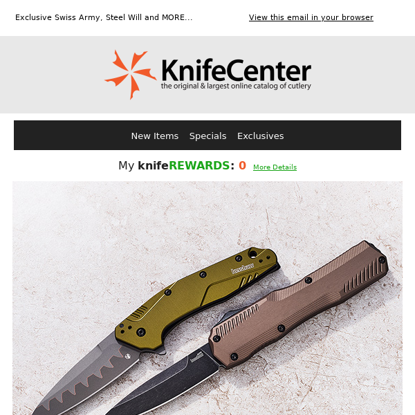 Specials & Warehouse Finds: Exclusive Spyderco, WE, Kershaw