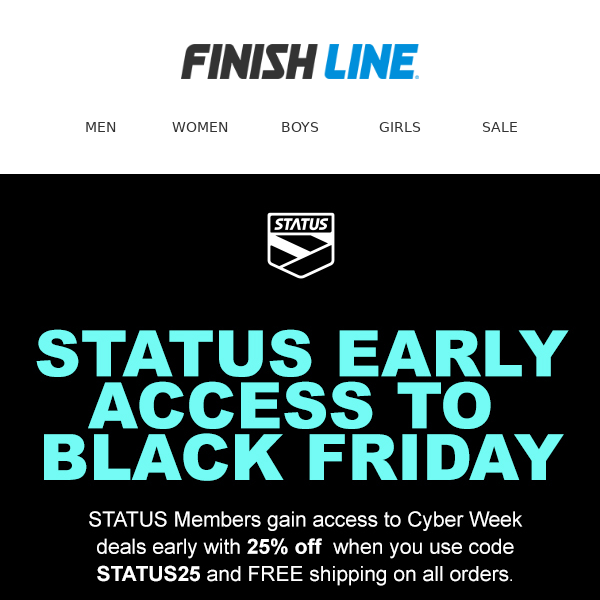 STATUS Early Access is here with 25% off + Free Shipping