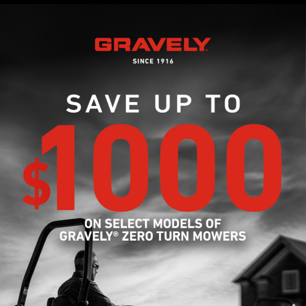 Save BIG On Your New Mower: Details Inside