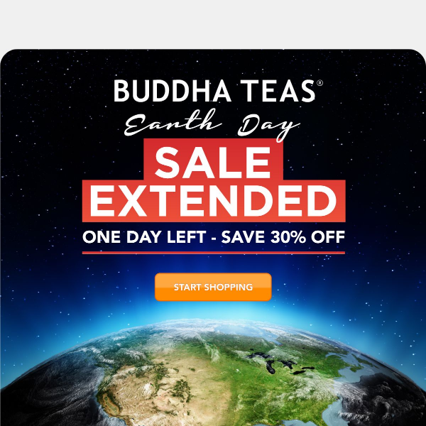 🌎 Extended One More Day: 30% OFF Buddha Teas Ends Today!