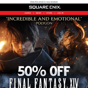 The countdown is on, save up to 50% off on the SQUARE ENIX STORE before  midnight on August 10th on your favorite games! - Square Enix