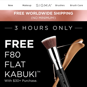 2ND CHANCE! FREE F80 Flat Kabuki™ 🚨