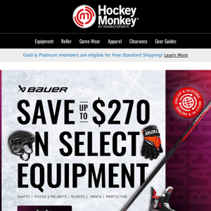 ⚡️ Slash Prices, Boost Performance: Save Up to $270 on Bauer Equipment! 🔥