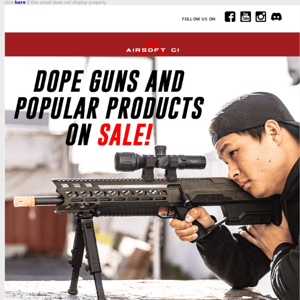 DOPE GUNS AND POPULAR PRODUCTS ON SALE TILL TOMORROW NIGHT!!!