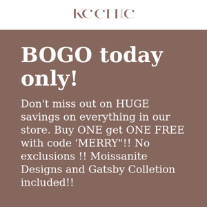 BOGO on the 4th day of Christmas