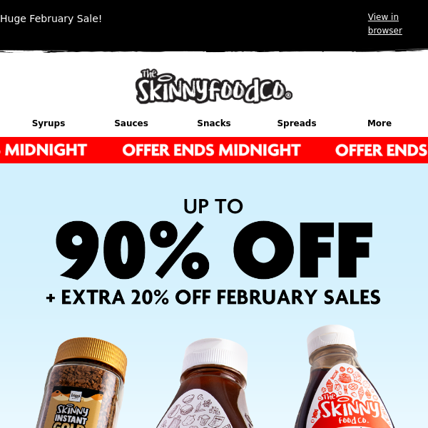 The Skinny Food Co, want an extra 20% off!