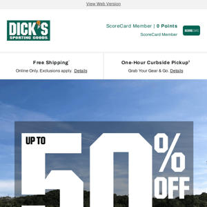 Just for YOU: click here to SAVE big with up to 50% off deals