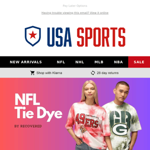 NFL Tie Dye Exclusive to USAsports.co.uk😎