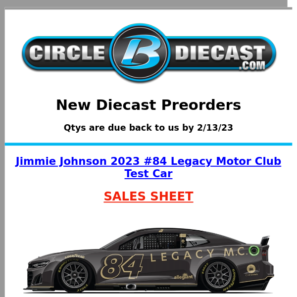 New Diecast Preorders 1/20
