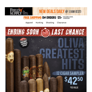 🏃‍♂️ Last Chance: Cigar Greatest Hits, Samplers & more