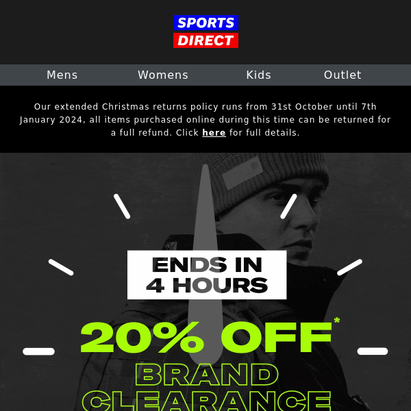 Quick! Extra 20% off ends in 4 hours