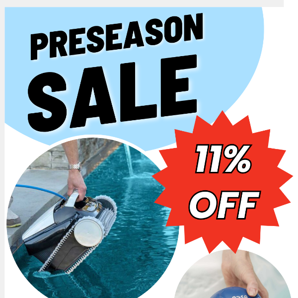 ANNUAL PRESEASON SALE ☀️ 🤑 Take 11% off with coupon code inside!