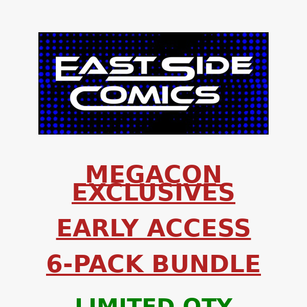 🔥 MEGACON EXCLUSIVES EARLY ACCESS 6-PACK BUNDLE IS HERE 🔥 ACTION COMICS #1053, AMAZING SPIDER-MAN 🔥 PRE-SALE MONDAY (3/20) at 5PM (ET) / 2PM (PT)