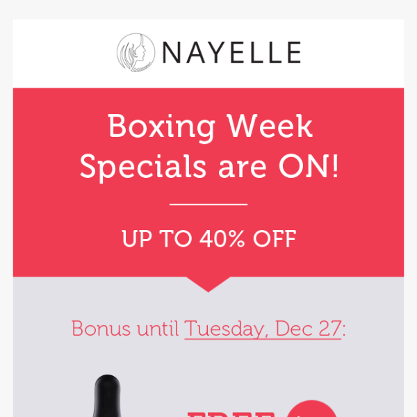 Boxing Week Specials are ON ⭐