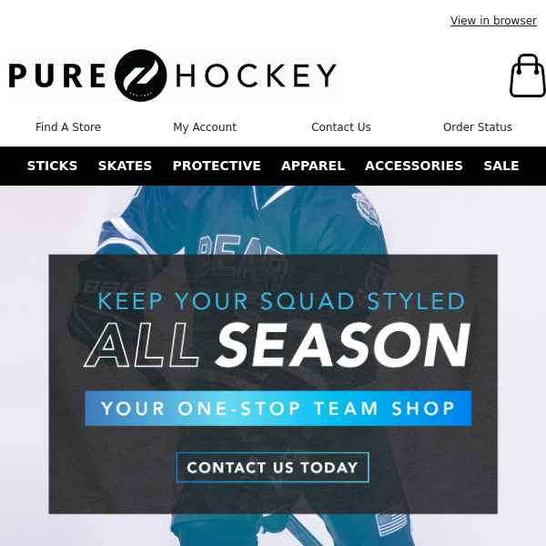 Pure Hockey, Does Your Team Need Gear? Pure Hockey Teams Sales Has You Covered!