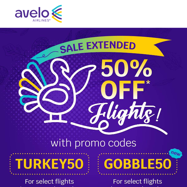 NEW promo code inside ️ More flights on sale! Avelo Airlines