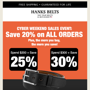 Kicking off our Cyber Weekend Sale!