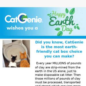 🐈 Celebrate Earth Day with CatGenie!