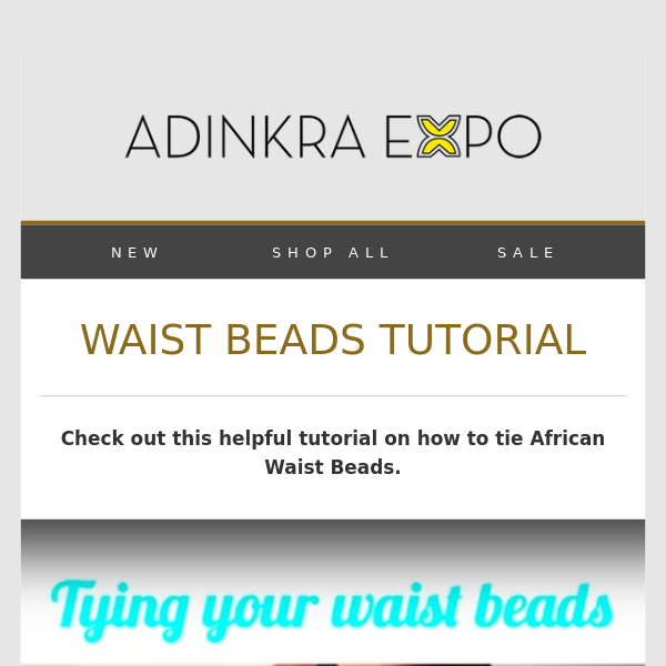 How to Tie Waist Beads