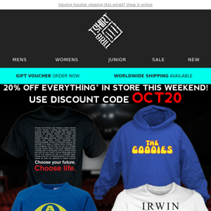 20% Off Everything Ends Very Soon!