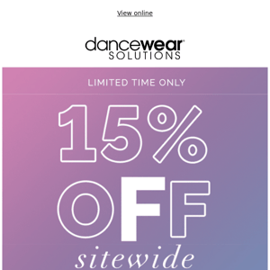 15% Off Sitewide